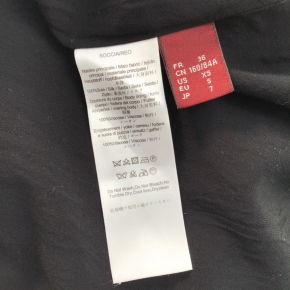 Comptoir des Cotonniers silk minidress in white, black and grey pattern, size S - Picture 10 of 10